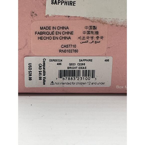 Kate Spade Bright Ideas Blue Sapphire CZ Prong Set Classic Stud Earrings New - Picture 6 of 8